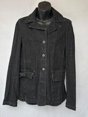 Sung Sport Denim Jacket – Size 8 – Dark Charcoal